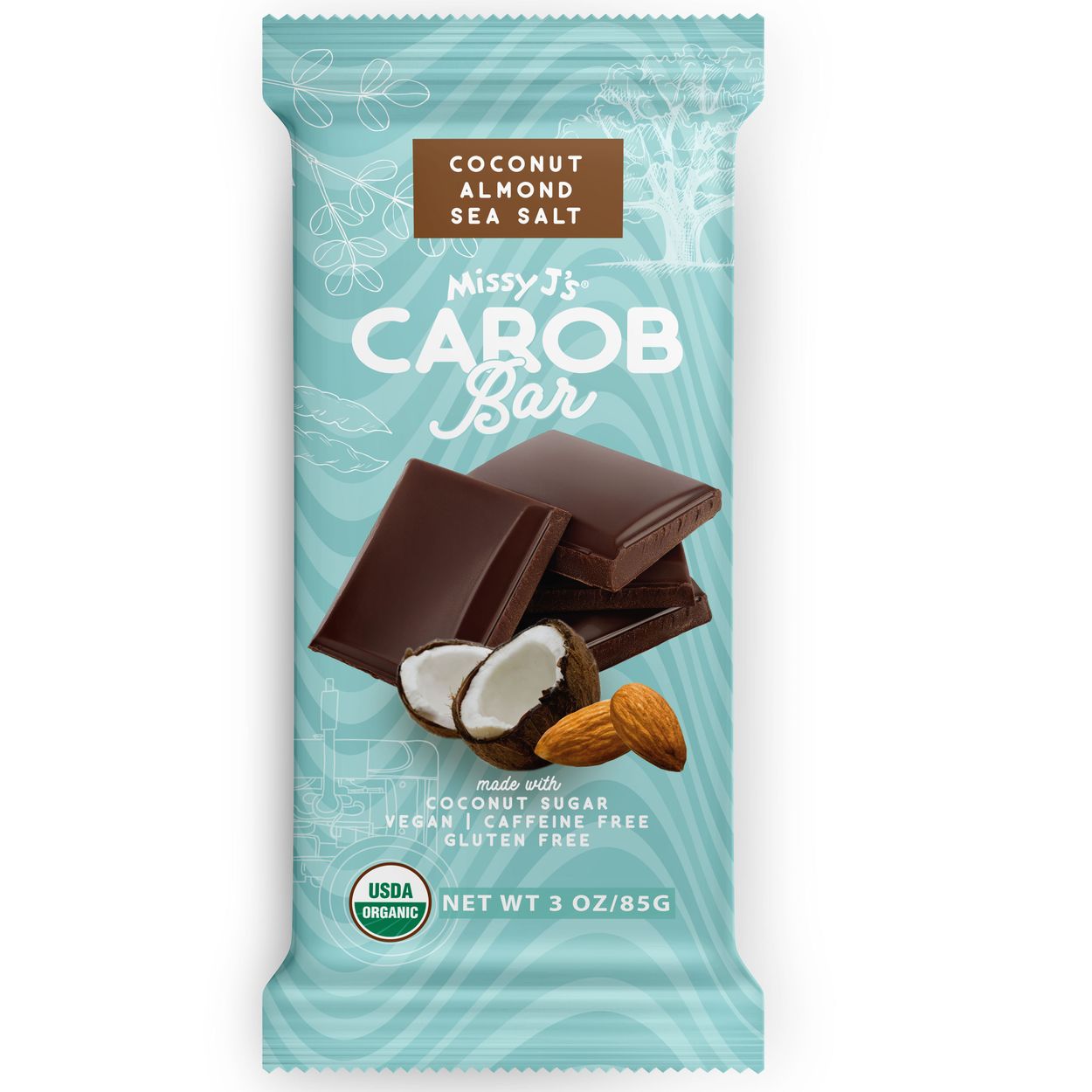 Missy J's Carob Coc Alm SS Bar 3 oz