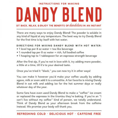 Dandy Blend Instant Coffee Alternative, Organic 11 oz