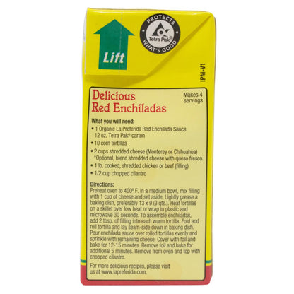 La Preferida Organic Enchilada Sauce 12 oz.