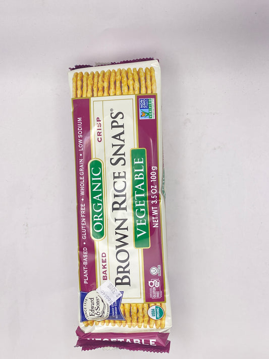 Vegetable Brown Rice Snaps OG 3.5oz