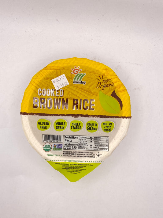 Cooked Rice, Organic Brown 7.4 oz