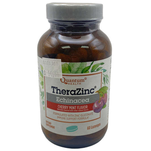 TheraZinc bottle with label on a white background