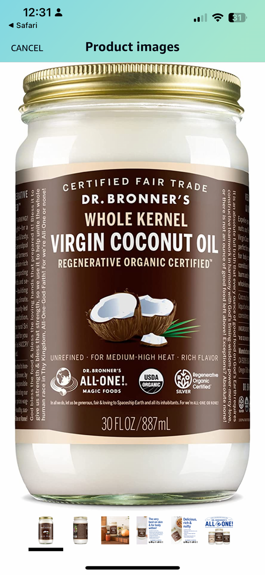 Dr. Bronner’s White Kernel Virgin Coconut Oil