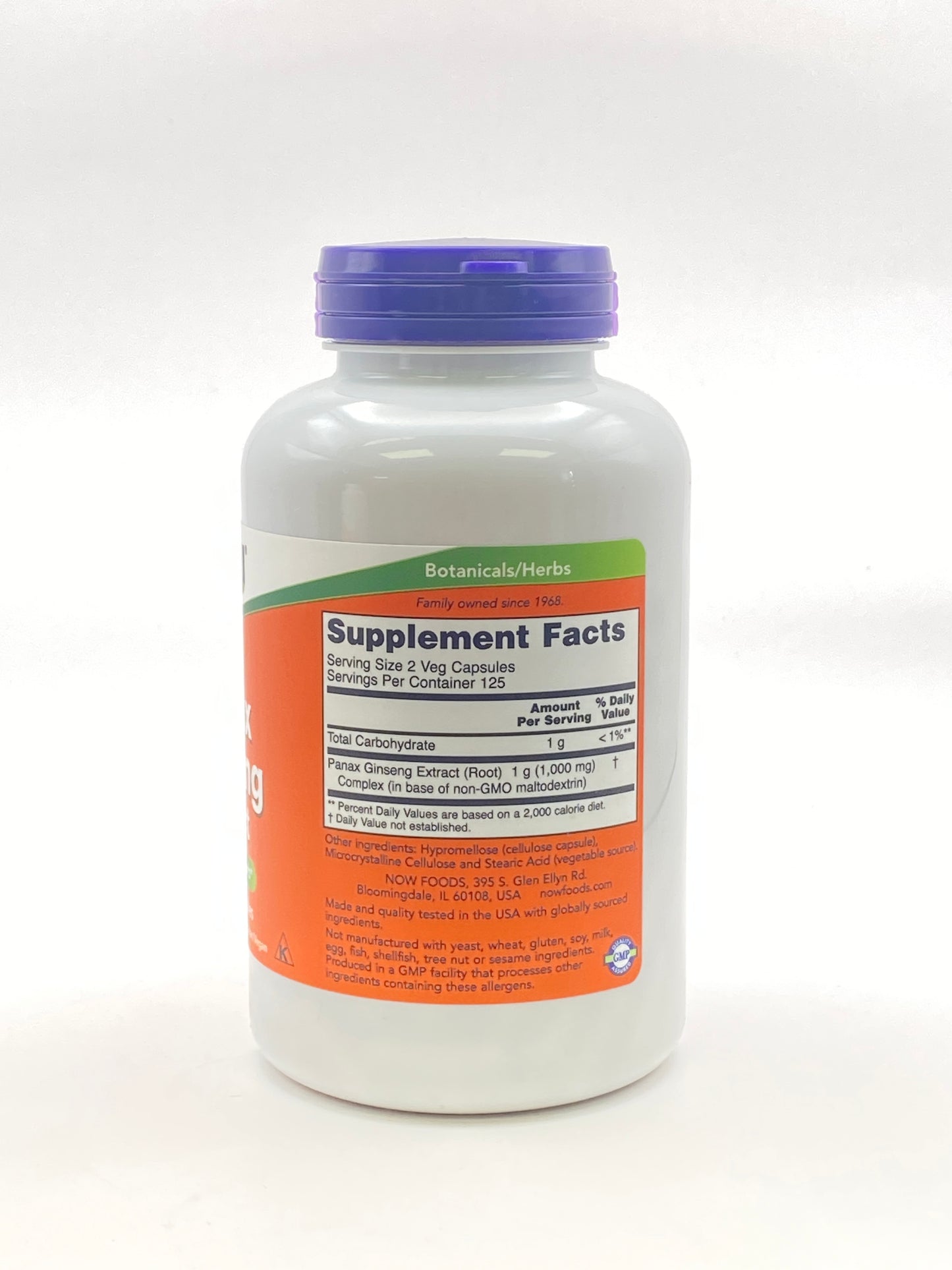 Panax Ginseng Extract 250 Veg