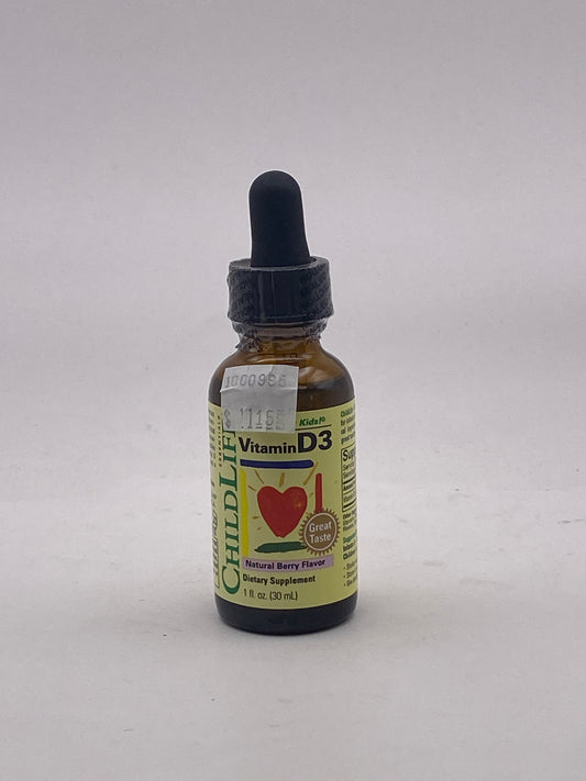 Kid's Liquid Vitamin D3 1 fl oz, ChildLife Essentials