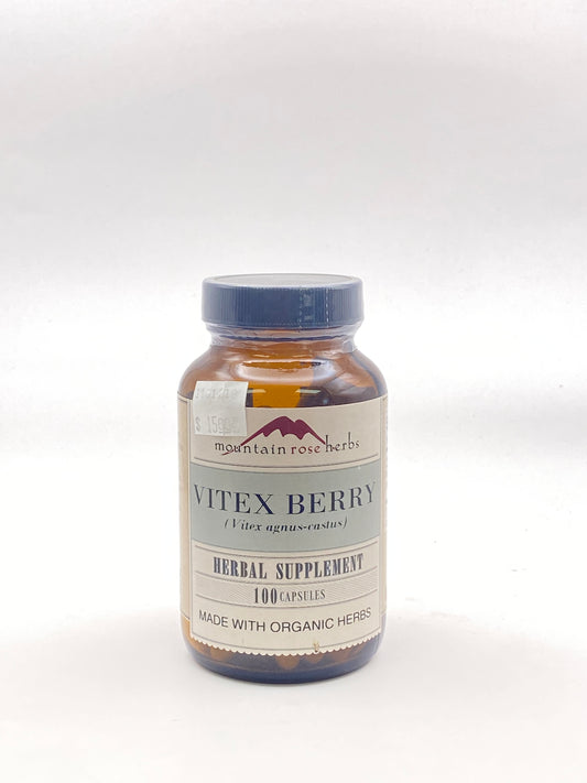 Mountain Rose Herbs Vitex Berry Herbal Supplement 100 Capsules