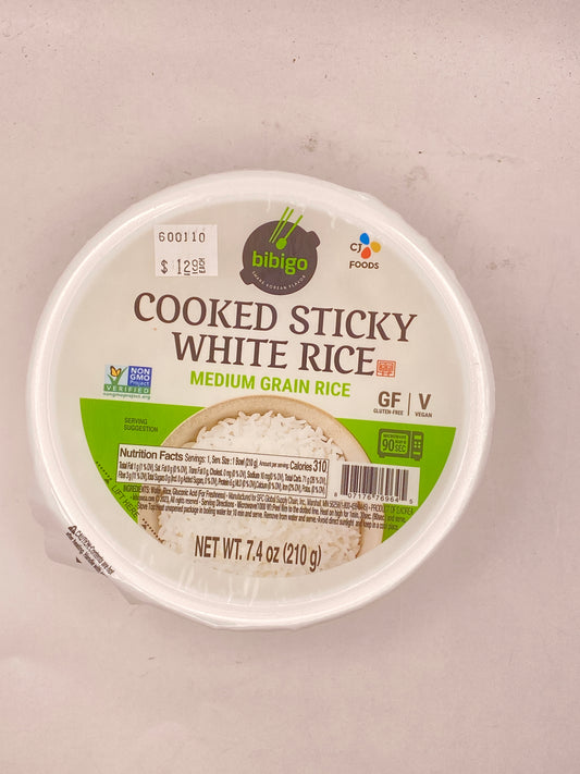 Cooked Rice, Sticky White 7.4 oz