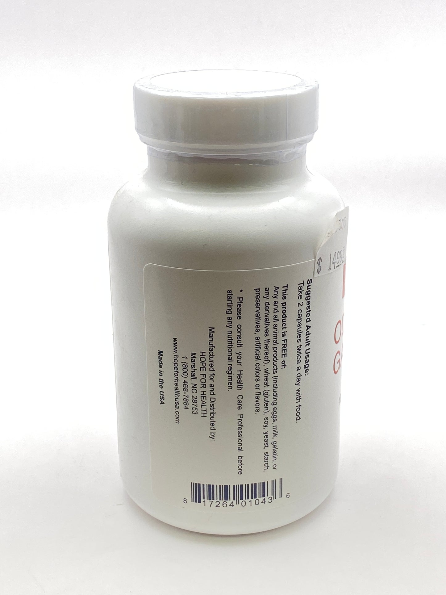 Hope for Health Odorless Garlic 120 capsules