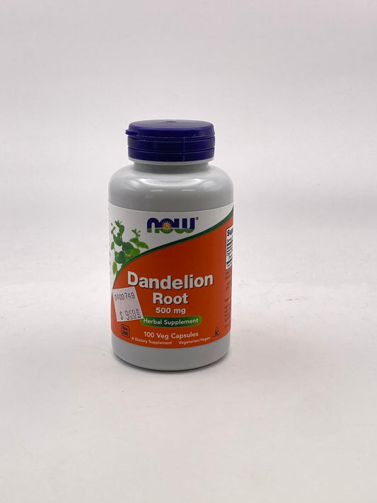NOW Dandelion Root 500 mg 100 Veg Capsules