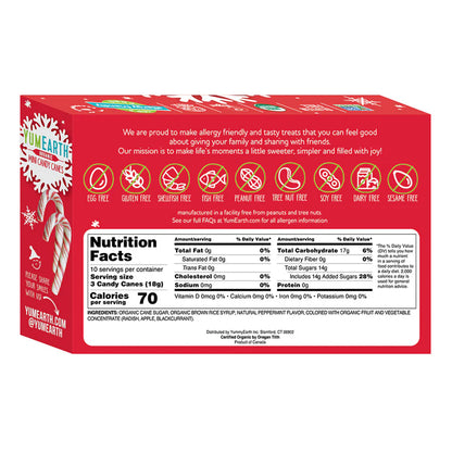 Candy Canes, Mini, Peppermint, Organic