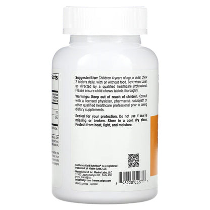 Kids Chewable Magnesium 100 mg, 90 Veg Tablets