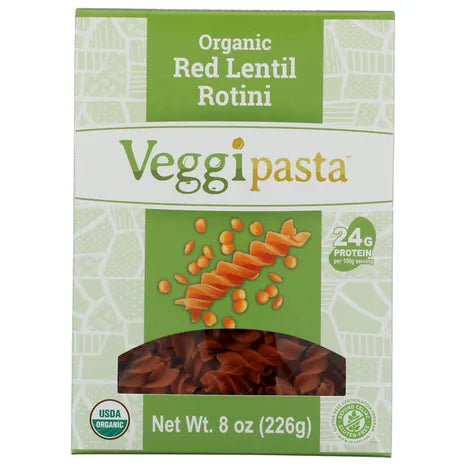 Veggiepasta Organic Red Lentil Rotini 8 oz