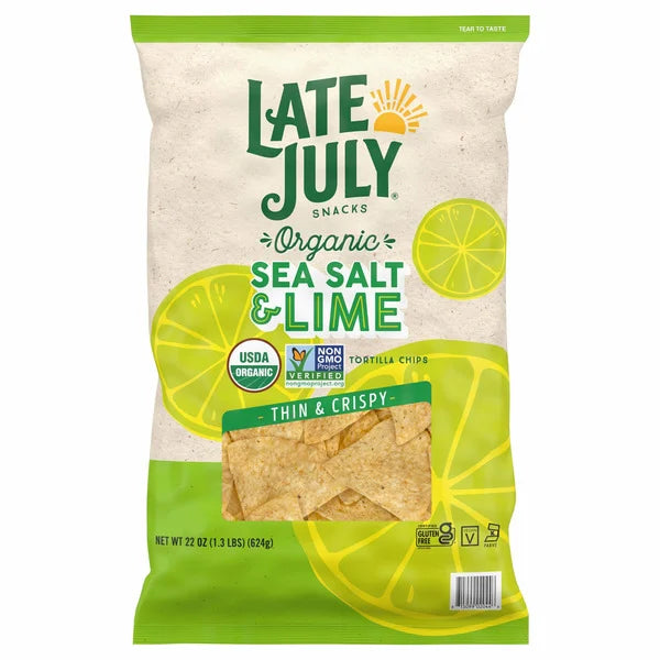 Late July Organic Sea Salt & Lime Tortilla Chips 22oz