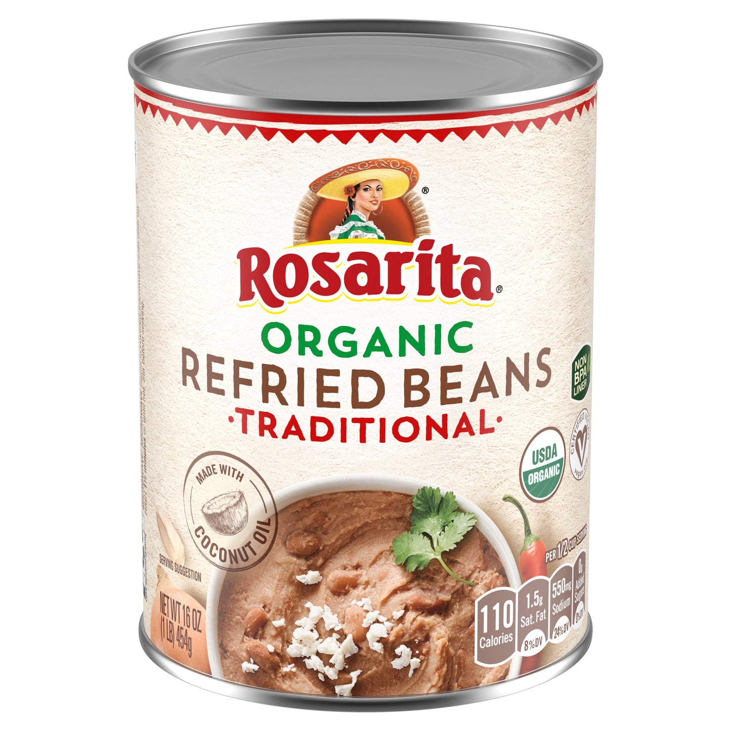 Refried Beans Organic 16 oz