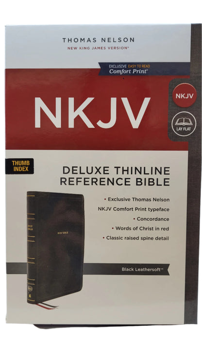 NKJV Bible Deluxe Thinline Reference Comfort Print