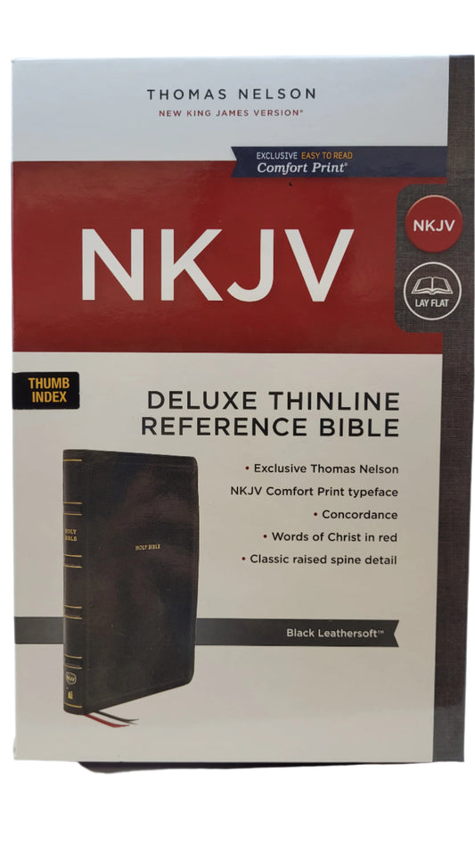 NKJV Bible Deluxe Thinline Reference Comfort Print