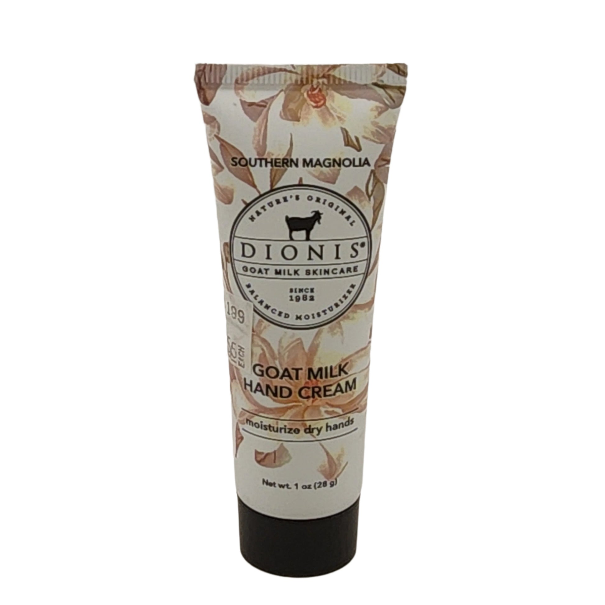 Tube of Dionis Goat Milk Hand Cream on a white background