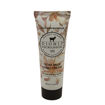 Tube of Dionis Goat Milk Hand Cream on a white background