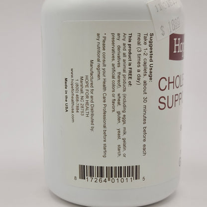 Hope for Health Cholesterol Support 90 Caplets