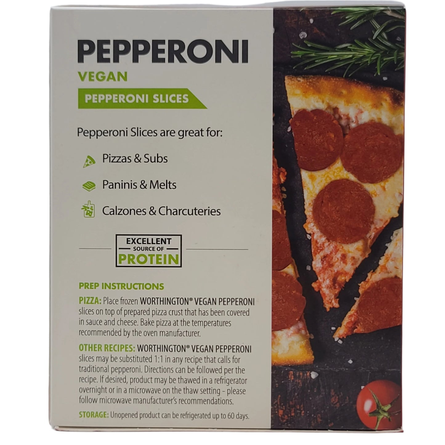 Worthington Vegan Pepperoni Slices 5.5 oz