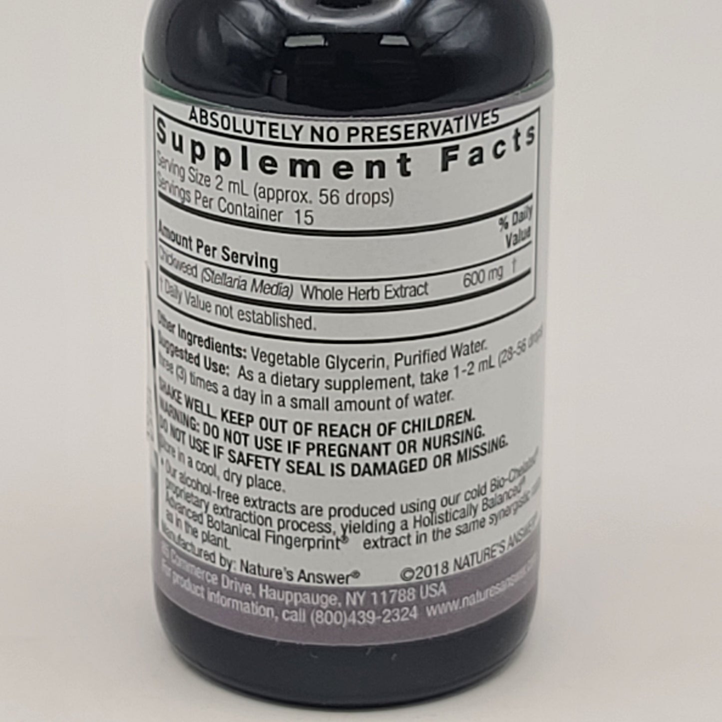Nature’s Answer Chickweed Extract 1 fl oz.