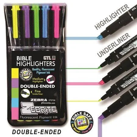 Bible Highlighter Set of 5