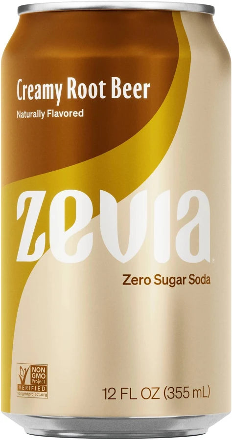 Zevia Root Beer Crmy Sug Free 12 oz