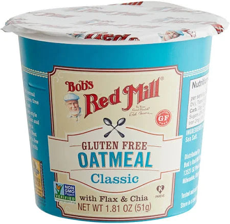 Bob's Red Mill GF Oatmeal Cups  2.5 oz.