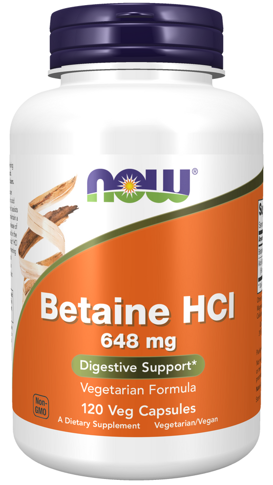 Betaine HCI 648 mg  120 Vegan Caps