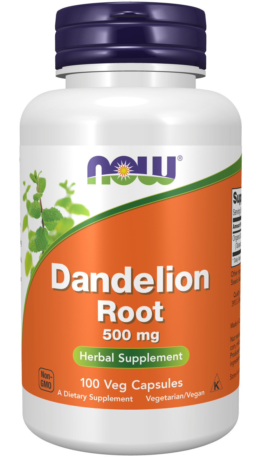 Dandelion Root 500 mg 100 Veg Capsules