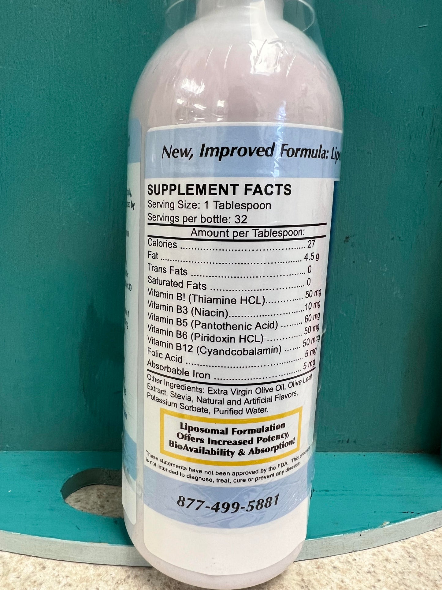 Liposomal B-Complex with Iron 16fl. oz