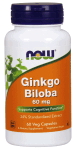 Ginkgo Biloba 100 veg capsules - NOW Product