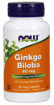 Ginkgo Biloba 100 veg capsules - NOW Product